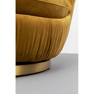 Swivel Armchair Nube Yellow KARE MIAMI