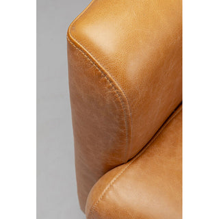 Armchair Cigar Lounge Smart Leather Light Brown KARE MIAMI