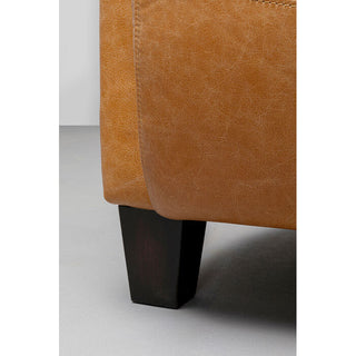 Armchair Cigar Lounge Smart Leather Light Brown KARE MIAMI