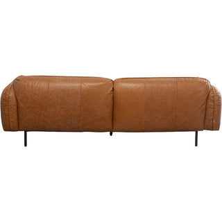 Sofa Calgary Smart Leather Light Brown 228cm KARE MIAMI