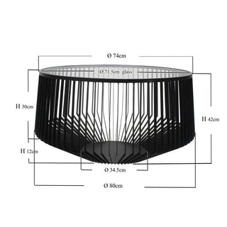 Coffee Table Corinne Ø80cm KARE MIAMI