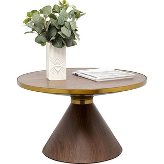 Coffee Table Cono Walnut Ø70cm KARE MIAMI