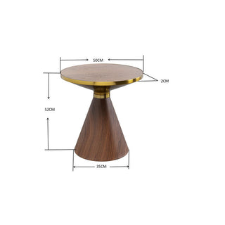 Coffee Table Cono Walnut Ø50cm KARE MIAMI