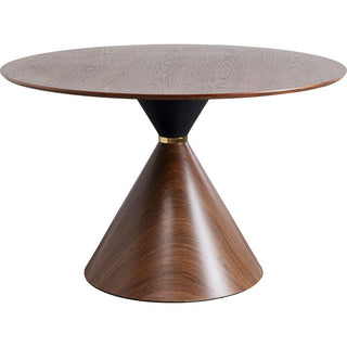 Table Cono Walnut Ø120cm KARE MIAMI