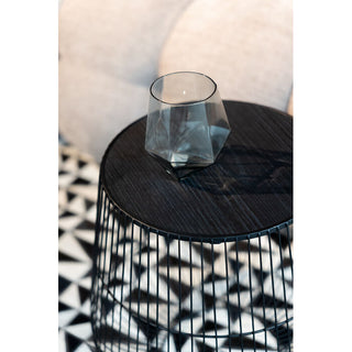 Side Table Beam Black Ø40cm KARE MIAMI