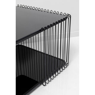 Coffee Table Wire Double Black 120x60cm KARE MIAMI