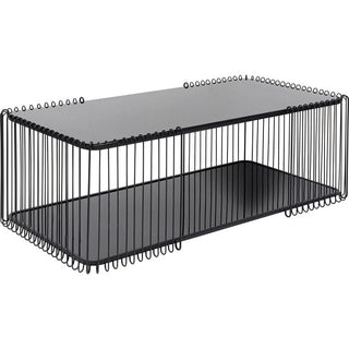 Coffee Table Wire Double Black 120x60cm KARE MIAMI