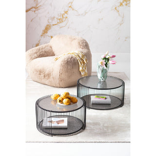 Coffee Table Wire Double Bubble Black (2/Set) - DEKOR