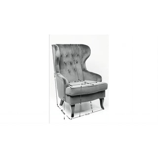 Armchair Granny Grey KARE MIAMI