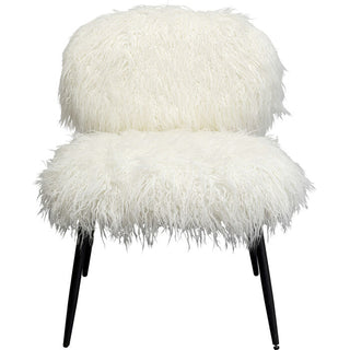 Armchair Hairy White - DEKOR