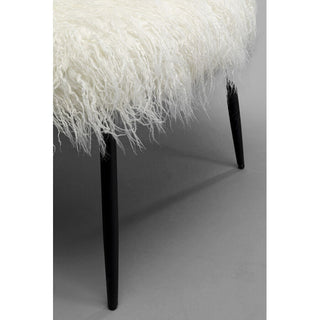 Armchair Hairy White - DEKOR