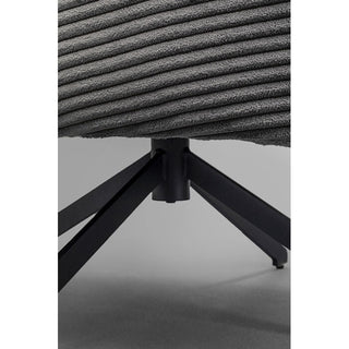 Swivel Armchair Milo Grey KARE MIAMI