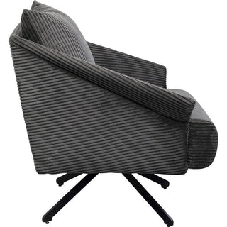 Swivel Armchair Milo Grey KARE MIAMI