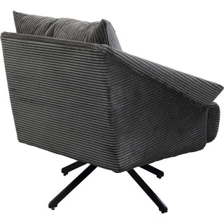Swivel Armchair Milo Grey KARE MIAMI