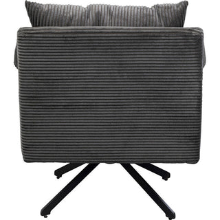 Swivel Armchair Milo Grey KARE MIAMI
