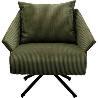 Swivel Armchair Milo Green KARE MIAMI