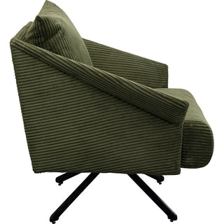 Swivel Armchair Milo Green KARE MIAMI