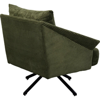Swivel Armchair Milo Green KARE MIAMI