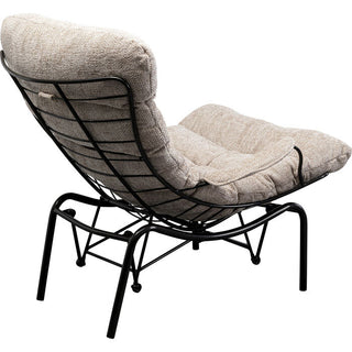 Armchair + Stool Vienna Swing Beige KARE MIAMI