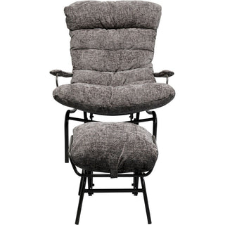 Armchair + Stool Vienna Swing Grey KARE MIAMI