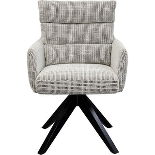 Swivel Chair Bosse Black KARE MIAMI
