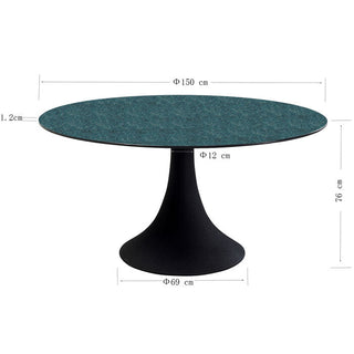 Table Grande Possibilita Black Bubble Ø150cm KARE MIAMI