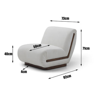 Armchair Hilda Cream 92cm KARE MIAMI