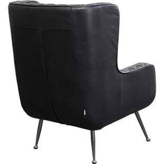 Armchair Nonna Smart Leather Black KARE MIAMI
