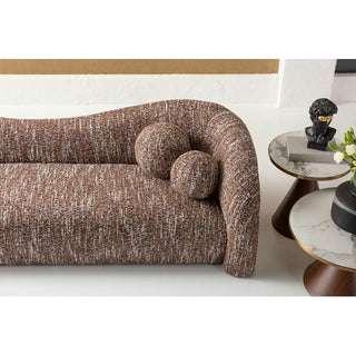 Sofa 3-Seater Livia Melange Brown 261cm KARE MIAMI