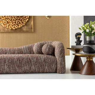 Sofa 3-Seater Livia Melange Brown 261cm KARE MIAMI