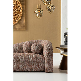Sofa 3-Seater Livia Melange Brown 261cm KARE MIAMI