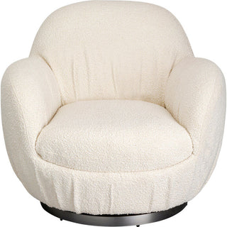 Swivel Armchair Nube Boucle KARE MIAMI