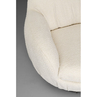 Swivel Armchair Nube Boucle KARE MIAMI