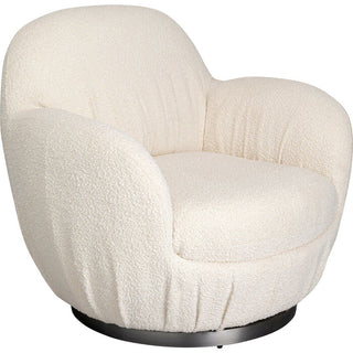 Swivel Armchair Nube Boucle KARE MIAMI