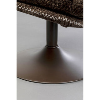 Swivel Armchair + Stool Montreal KARE MIAMI