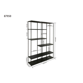 Shelf Oslo Black 150x200cm KARE MIAMI