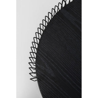 Coffee Table Wire Double Black Wood (2/Set) KARE MIAMI