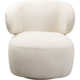 Swivel Armchair Elite Cream KARE MIAMI