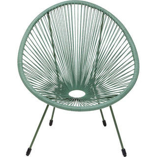 Armchair Acapulco Mono Green KARE MIAMI