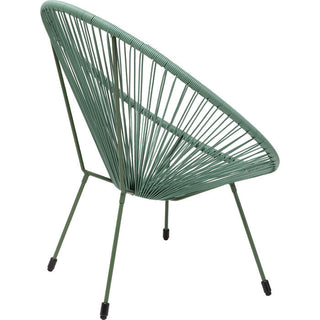 Armchair Acapulco Mono Green KARE MIAMI