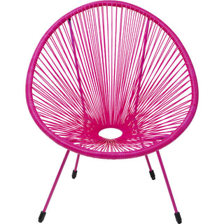 Armchair Acapulco Mono Pink KARE MIAMI