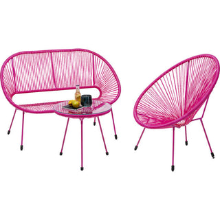 Armchair Acapulco Mono Pink KARE MIAMI