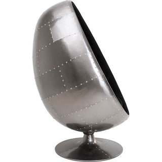 Swivel Armchair Eye Ball Graphit KARE MIAMI