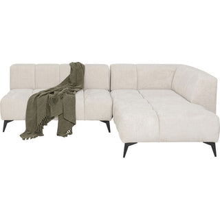 Corner Sofa Nia Cream Right 250cm KARE MIAMI