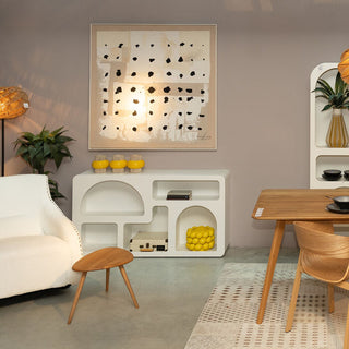 Shelf Paco White 140x75cm KARE MIAMI