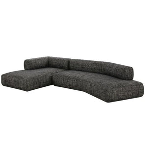 Corner Sofa Bow Left Grey KARE MIAMI