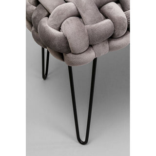 Bench Weave Grey 128cm KARE MIAMI