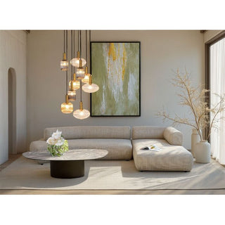 Corner Sofa Bow Right Cream KARE MIAMI