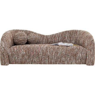 Sofa 2-Seater Livia Melange Brown 201cm KARE MIAMI