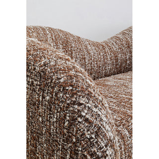 Sofa 2-Seater Livia Melange Brown 201cm KARE MIAMI